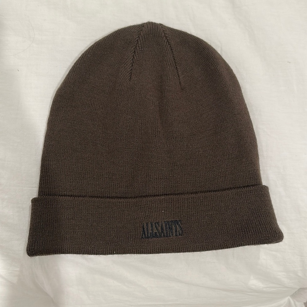 AllSaints Logo Beanie